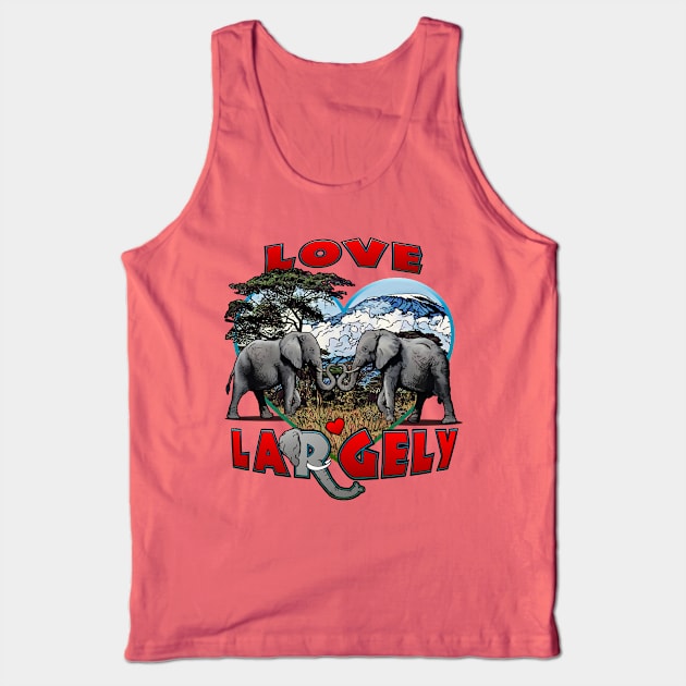 Love Largely Tank Top by ImpArtbyTorg